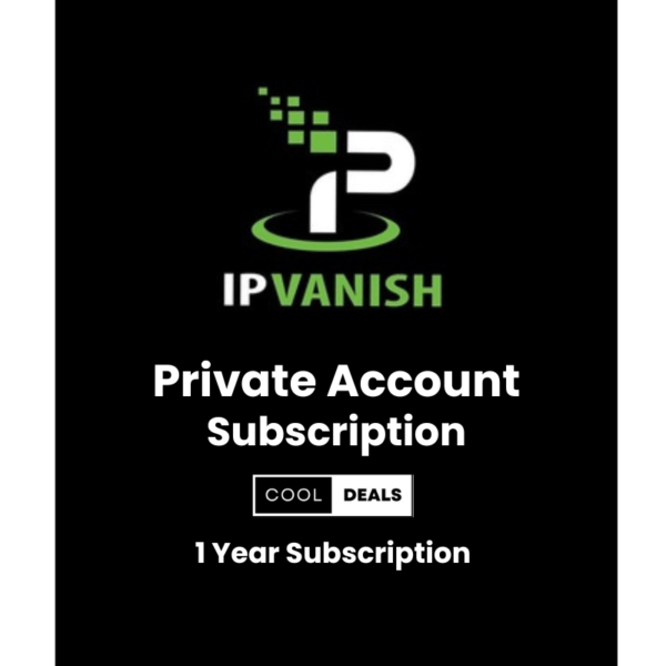 Ip Vanish Subscription for 1 Year – 1 PC (Personal Acccount)